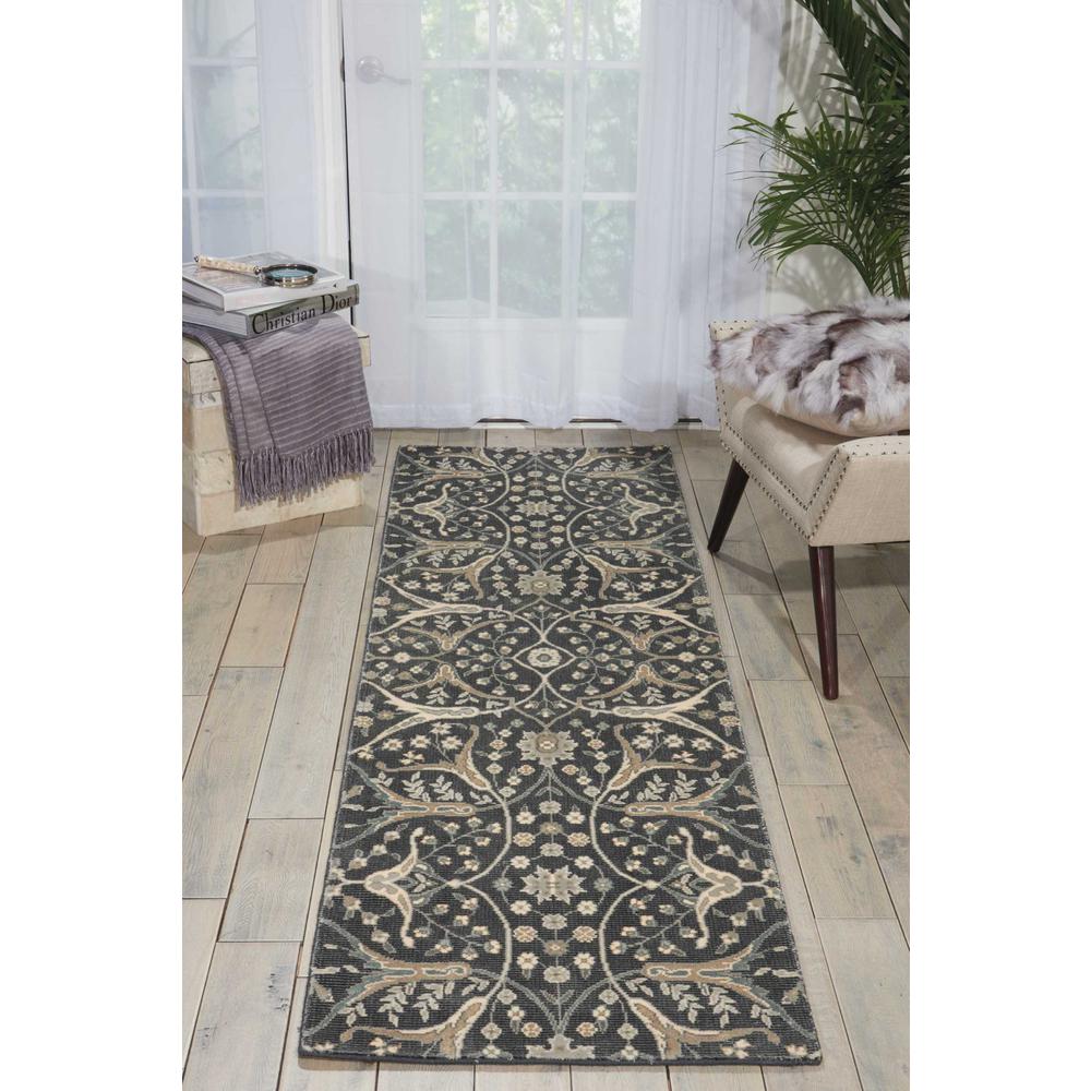Luminance Area Rug, Graphite, 2'3" x 8'. Picture 2