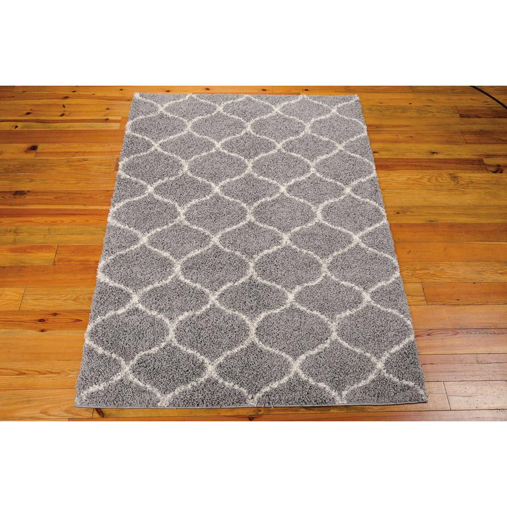 Nourison Windsor Silver Shag Area Rug. Picture 3