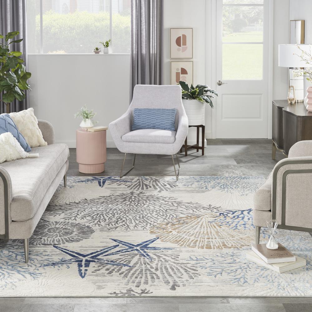 Coastal, Nautical & Beach Rectangle Area Rug, 8' x 10'. Picture 10
