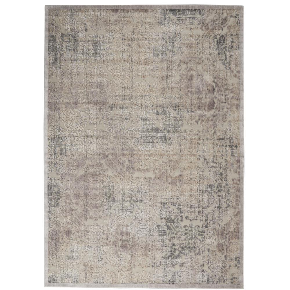 Graphic Illusions Area Rug, Grey, 7'9" x 10'10". Picture 1