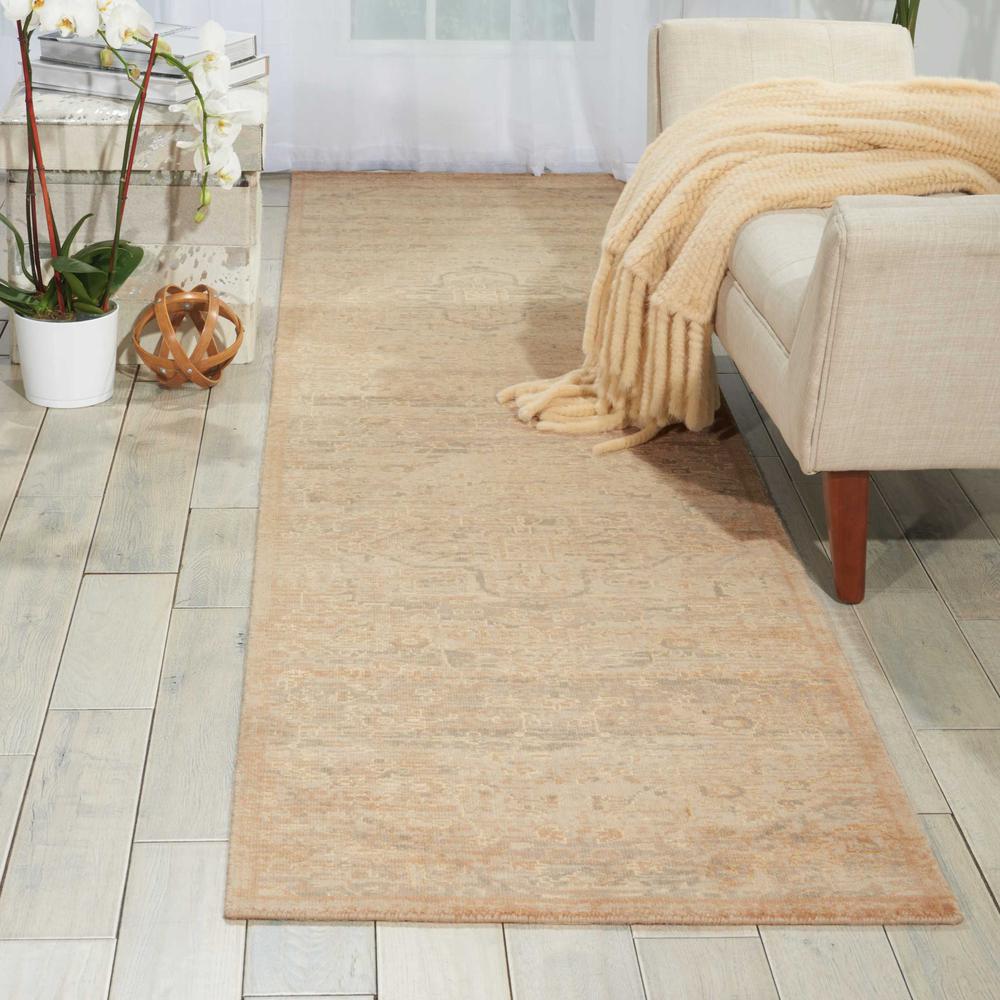 Nourison Silk Elements Sand Area Rug. Picture 2