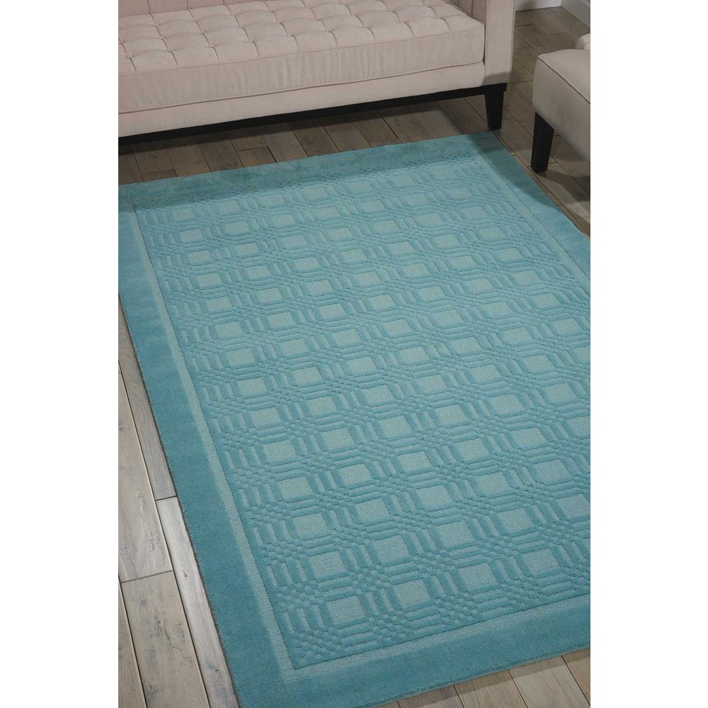 Westport Area Rug, Aqua, 5' x 8'. Picture 2