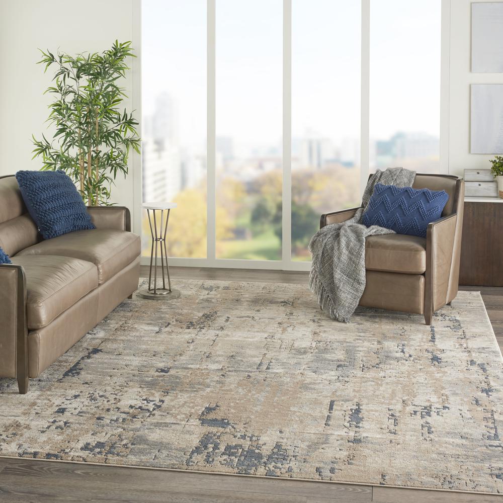 Nourison Quarry 7' x 10', Beige/Grey Area Rug. Picture 9