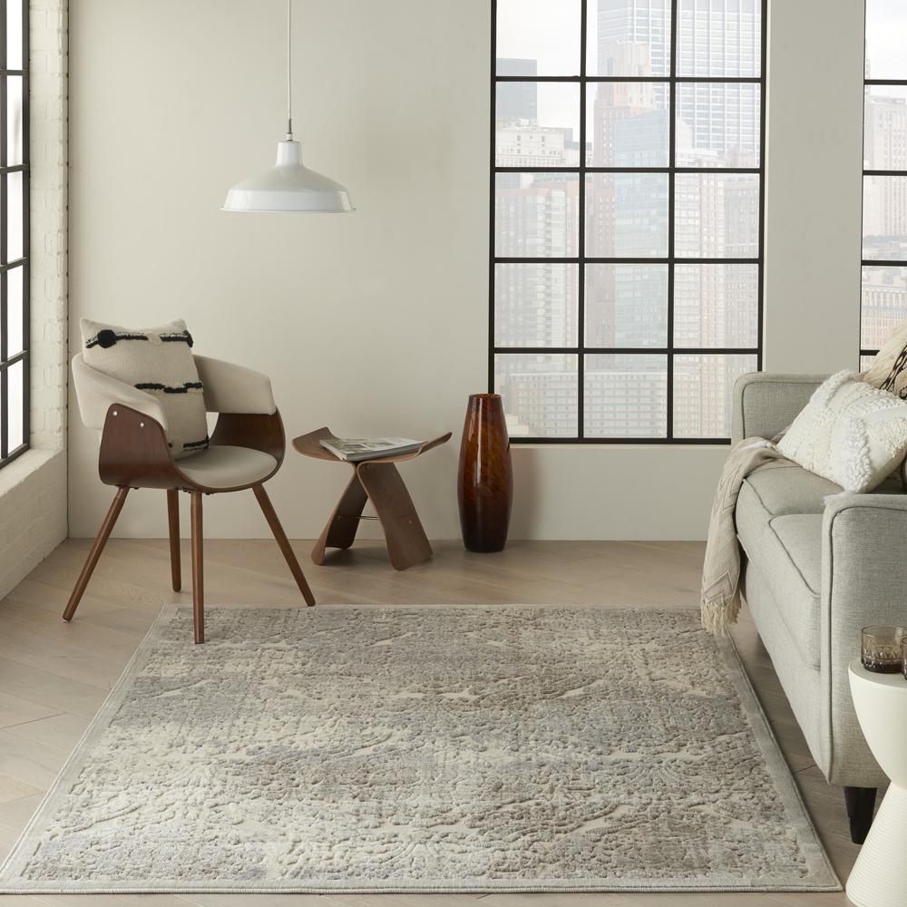 Graphic Illusions Area Rug, Ivory, 5'3" x 7'5". Picture 2