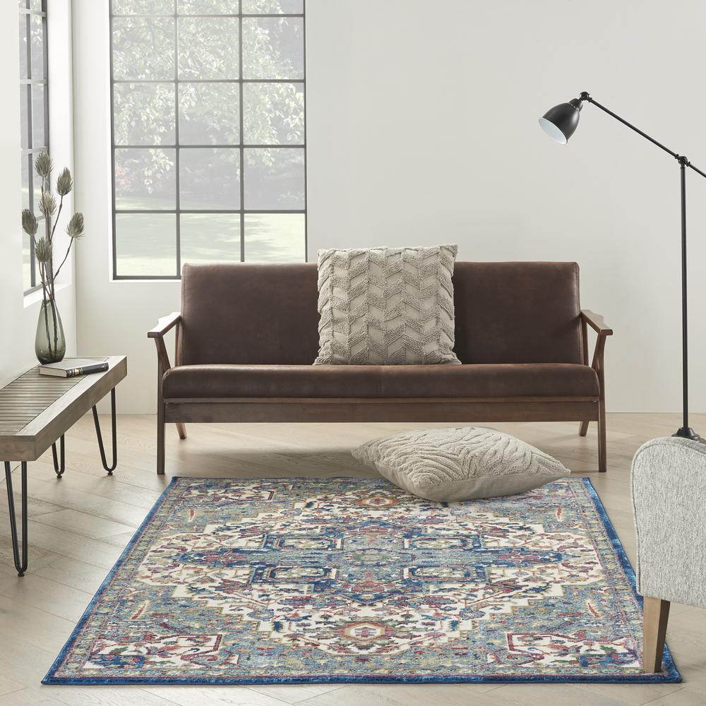 Bohemian Rectangle Area Rug, 5' x 8'. Picture 10