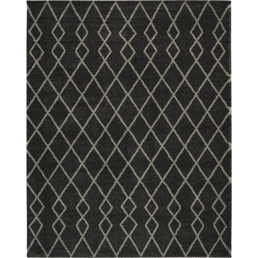 Nourison Home Geometric Shag Area Rug. Picture 1