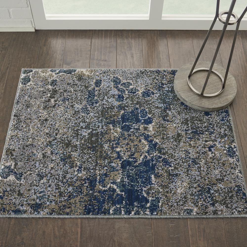 Nourison Artworks Area Rug, Blue/Grey, 2' x 3', ATW02. Picture 2