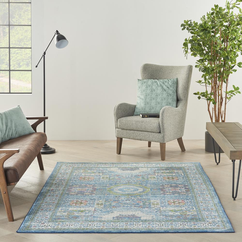 Bohemian Rectangle Area Rug, 4' x 6'. Picture 10