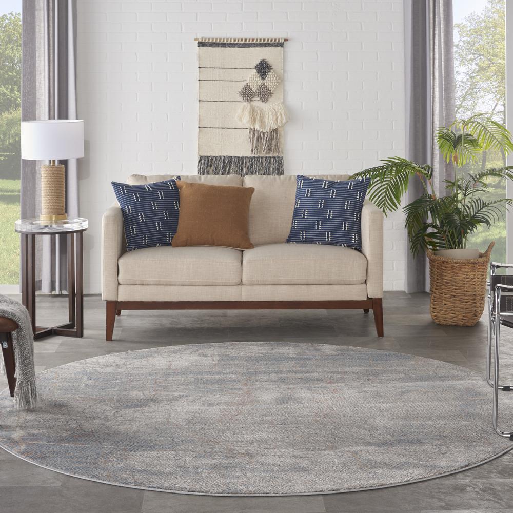 Modern Round Area Rug, 5' x Round. Picture 9