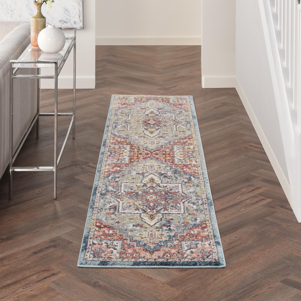 Vintage Runner Area Rug, 8' Runner. Picture 2