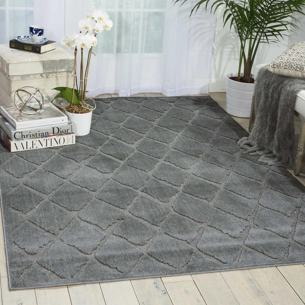 Gleam Area Rug, Grey, 3'10" x 5'10". Picture 2