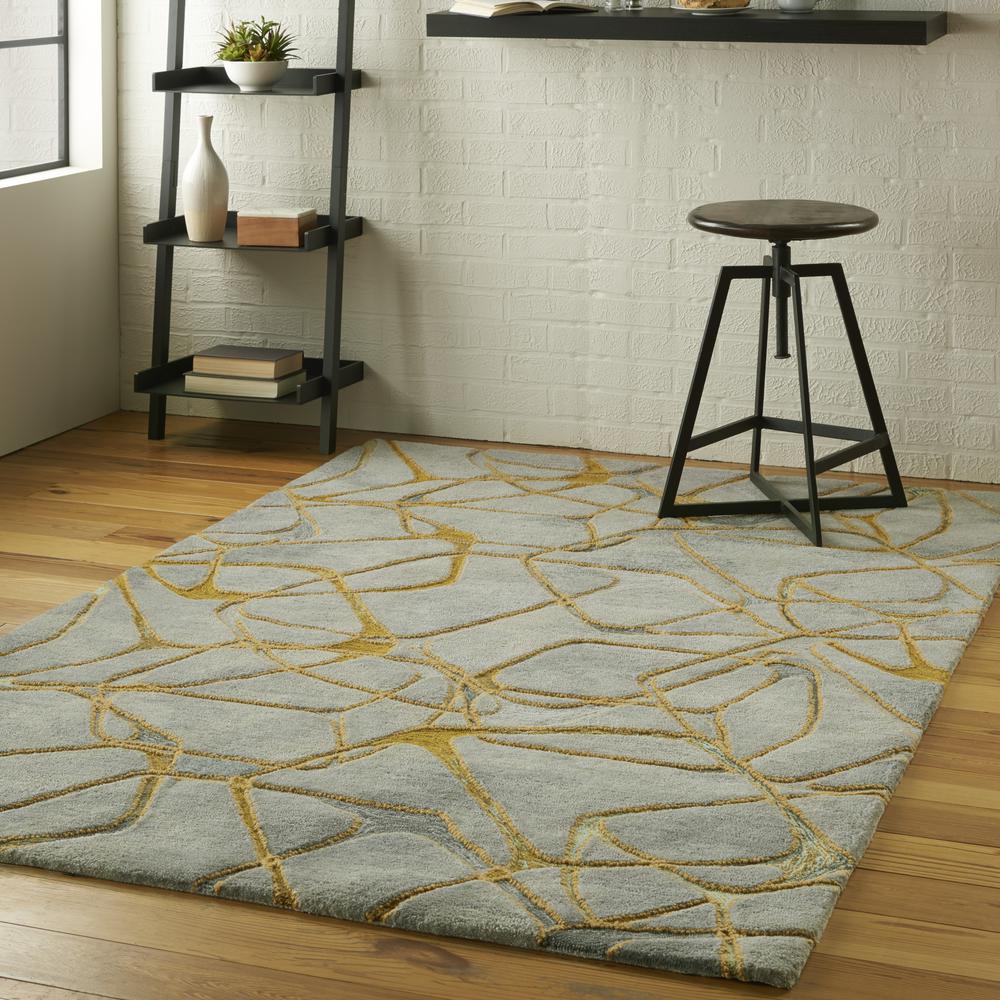 Modern Rectangle Area Rug, 5' x 8'. Picture 10