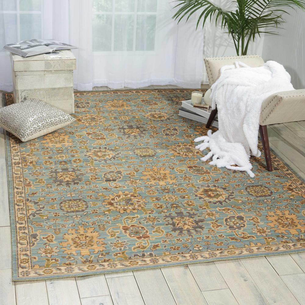 Nourison Timeless Light Blue Area Rug. Picture 2