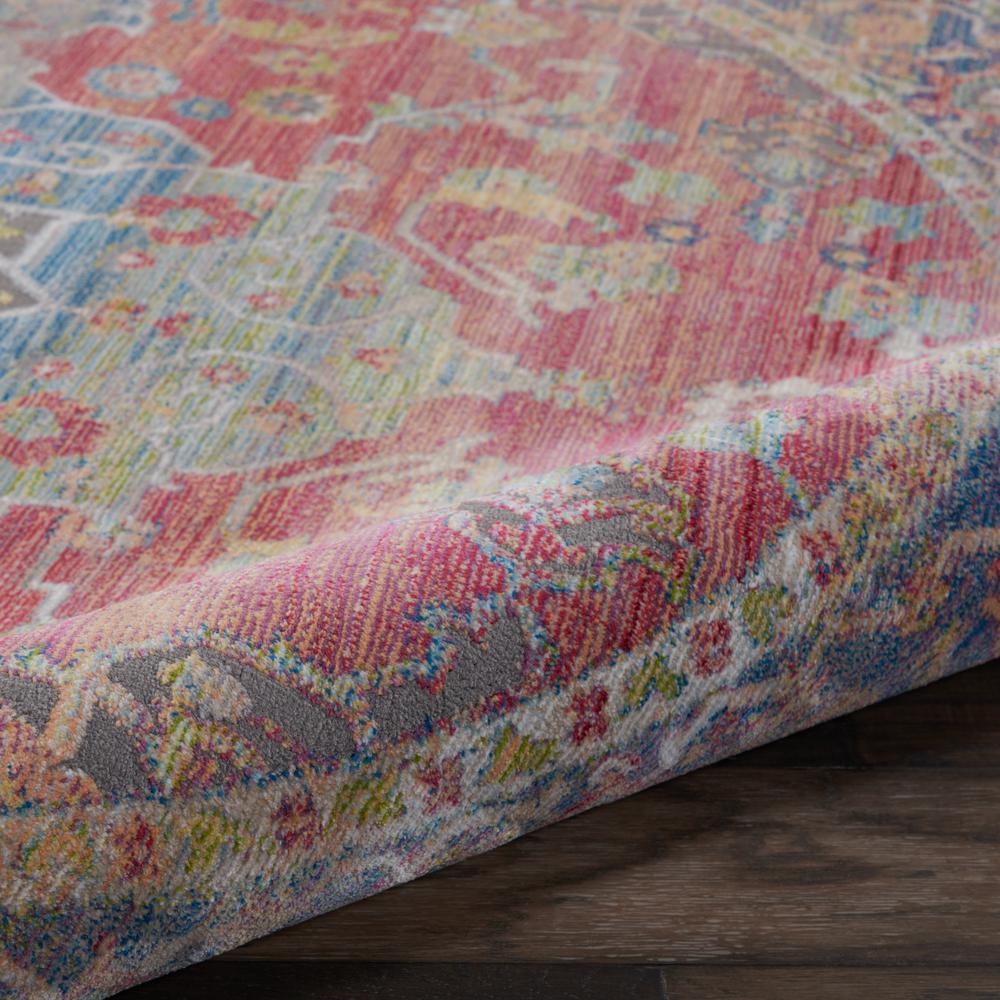Vintage Round Area Rug, 4' x Round. Picture 8