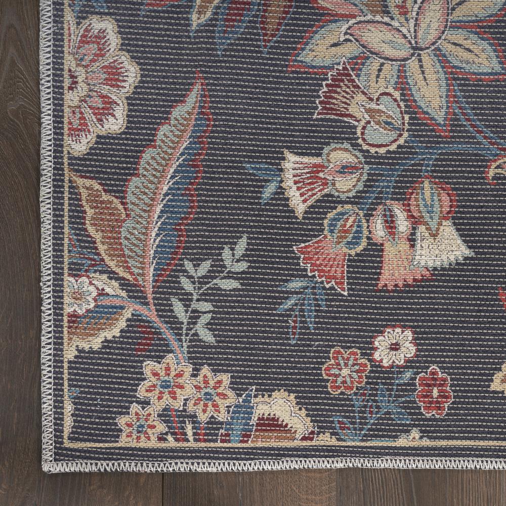 Waverly Washables Collection 7'10 x 9'10 Charcoal Area Rug. Picture 4