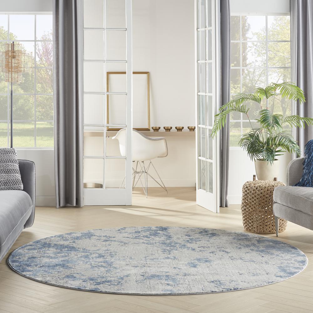 Modern Round Area Rug, 8' x Round. Picture 10