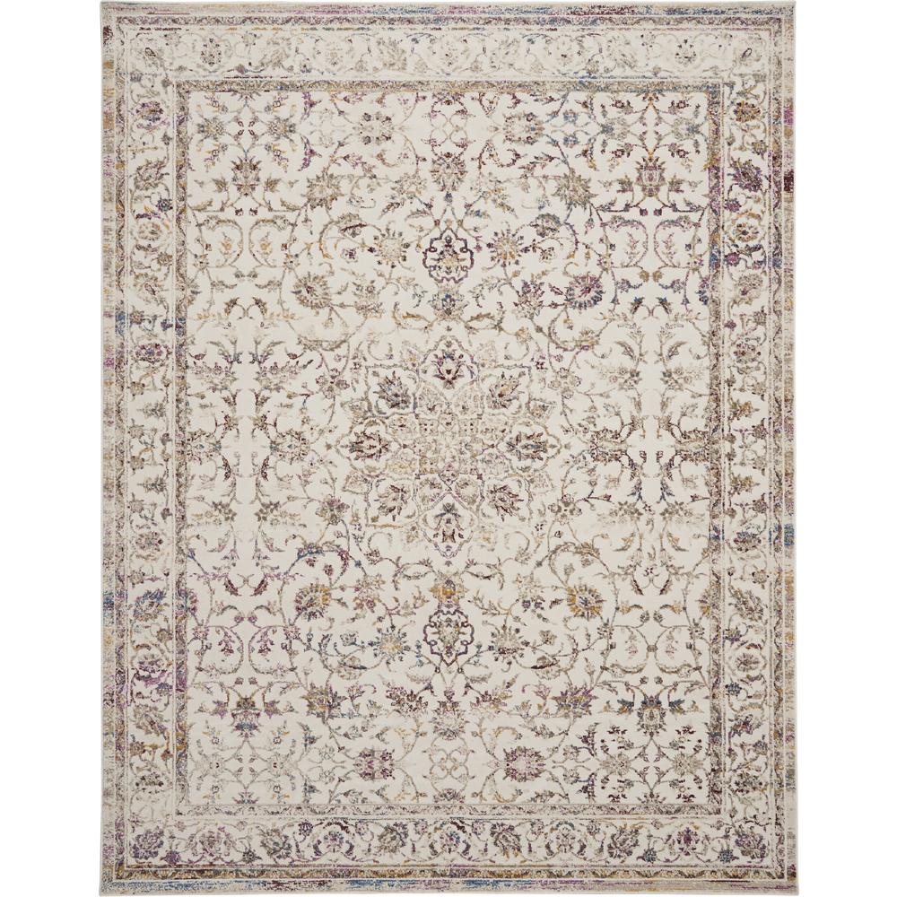 Vintage Vita Area Rug, Ivory/Multicolor, 7'10" x 9'10". Picture 1