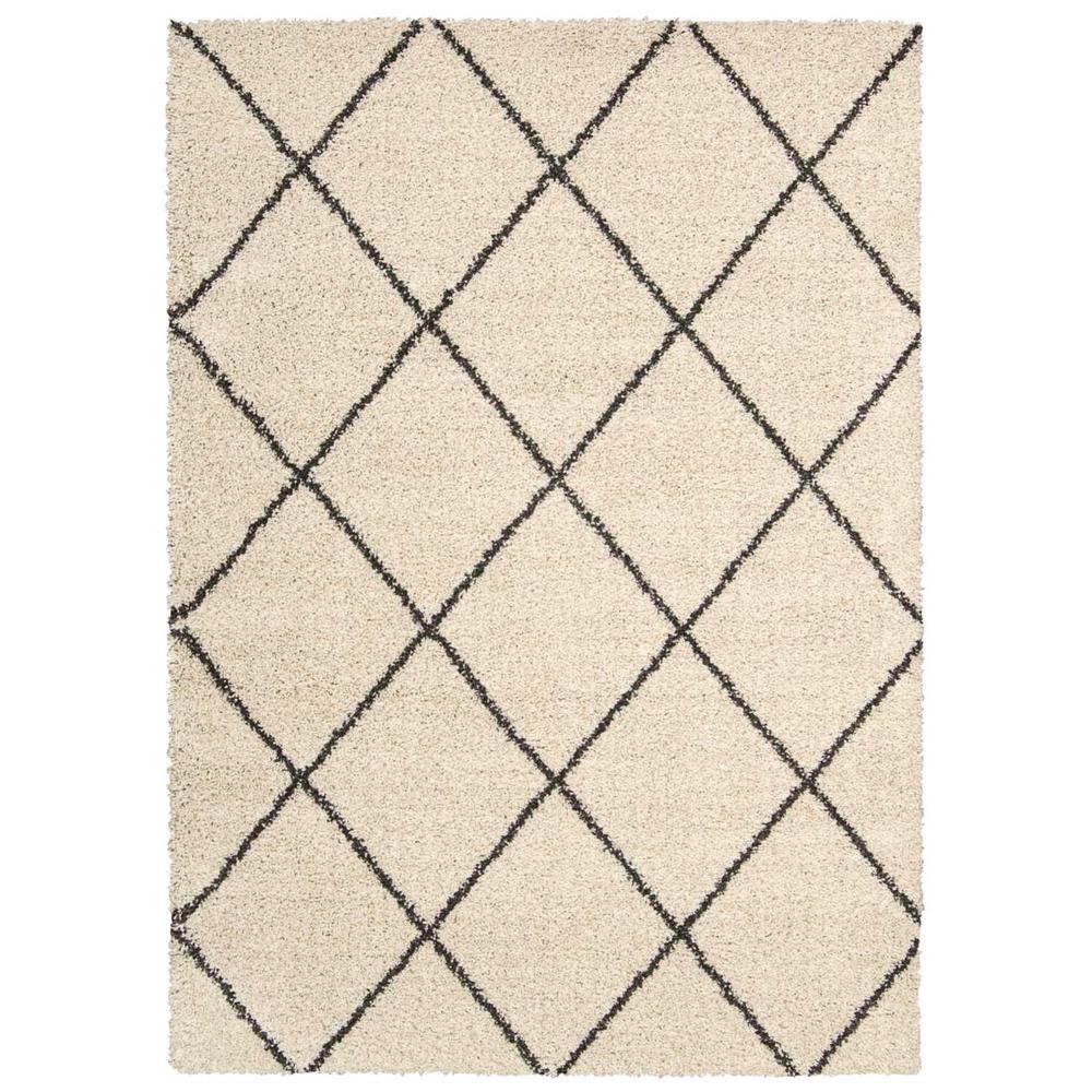 Brisbane Area Rug, Ivory/Charcoal, 8'2" x 10'. Picture 1