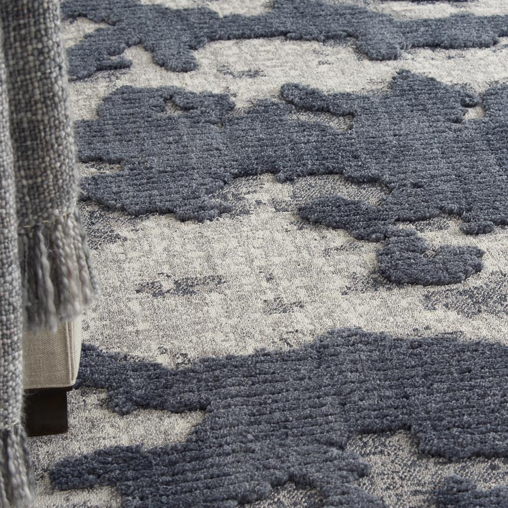 Nourison Textured Contemporary Area Rug, 7'10" x  9'10", Blue/Grey. Picture 8