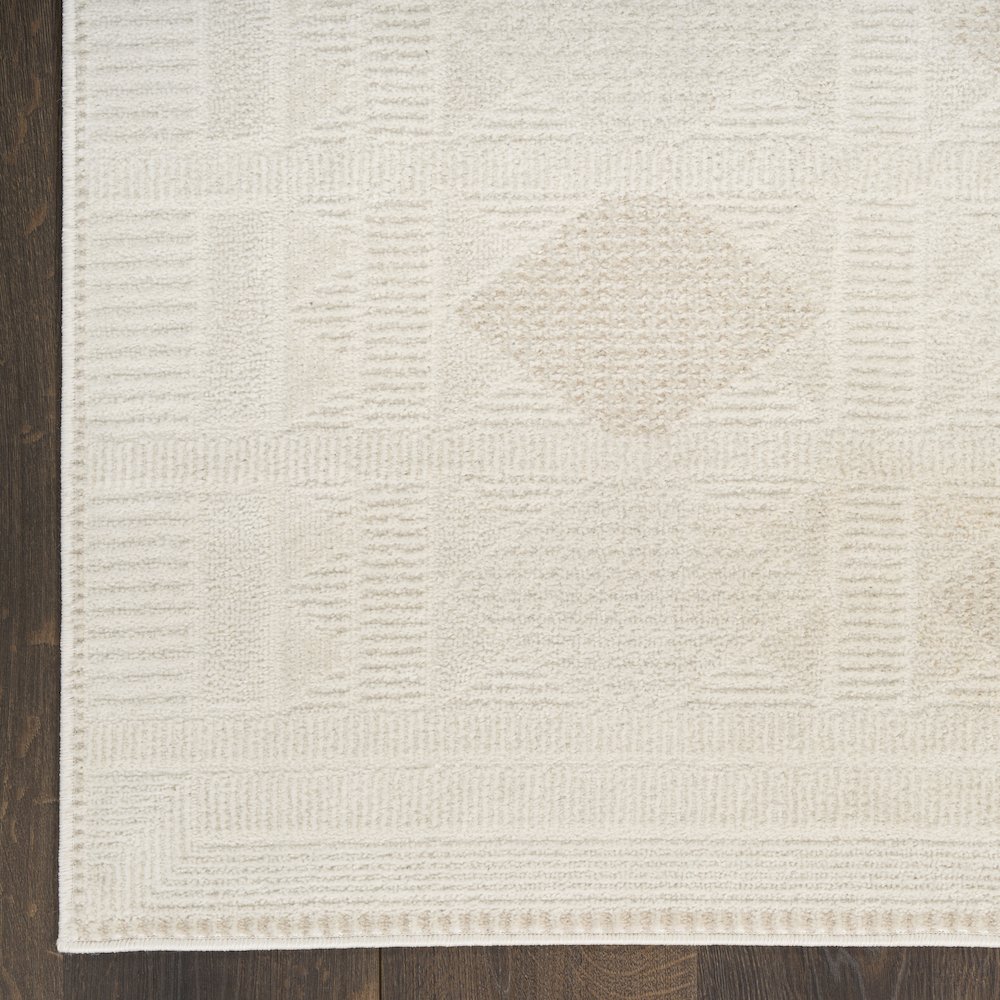 Nordic 8' x 10' Ivory Beige Modern Indoor Rug. Picture 5