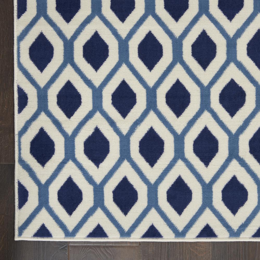 Grafix Area Rug, White/Navy, 5'3" x 7'3". Picture 4