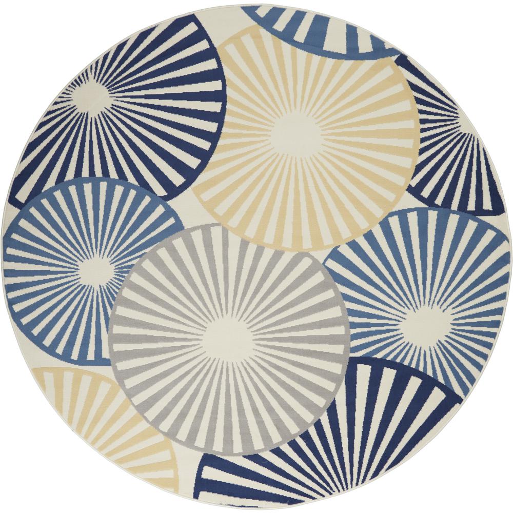 Contemporary Round Area Rug, 8' x Round. Picture 1