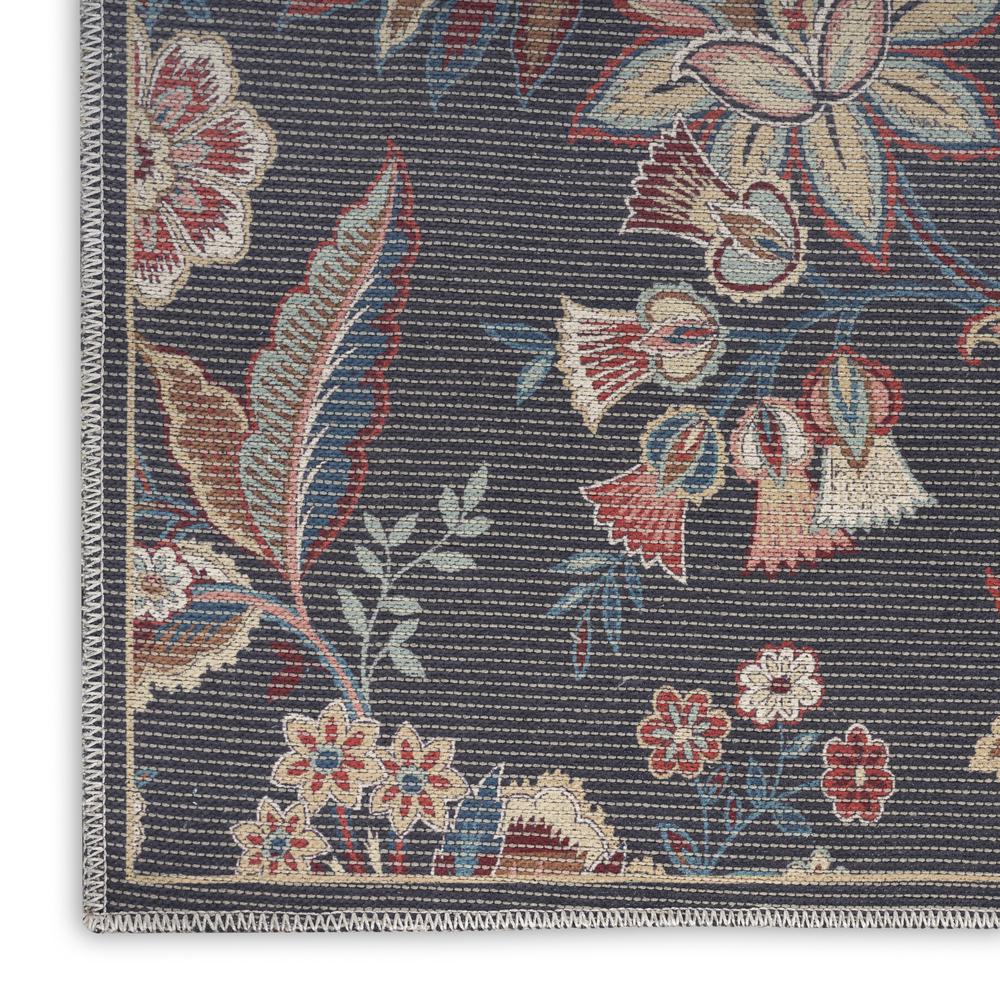 Waverly Washables Collection 7'10 x 9'10 Charcoal Area Rug. Picture 5