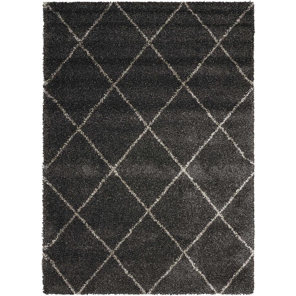 Brisbane Area Rug, Charcoal, 5' x 7'. Picture 1