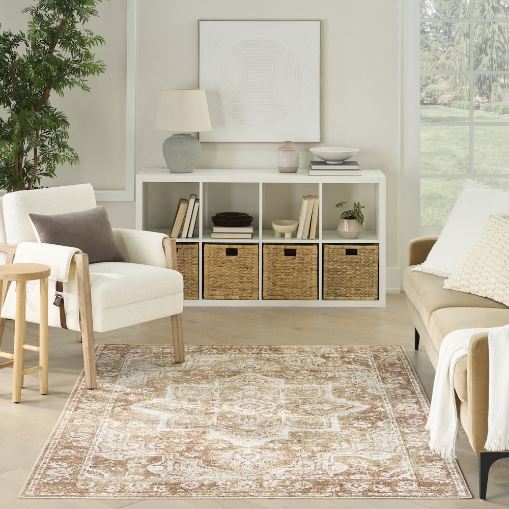 Nourison Home Astra Machine Washable Area Rug. Picture 9