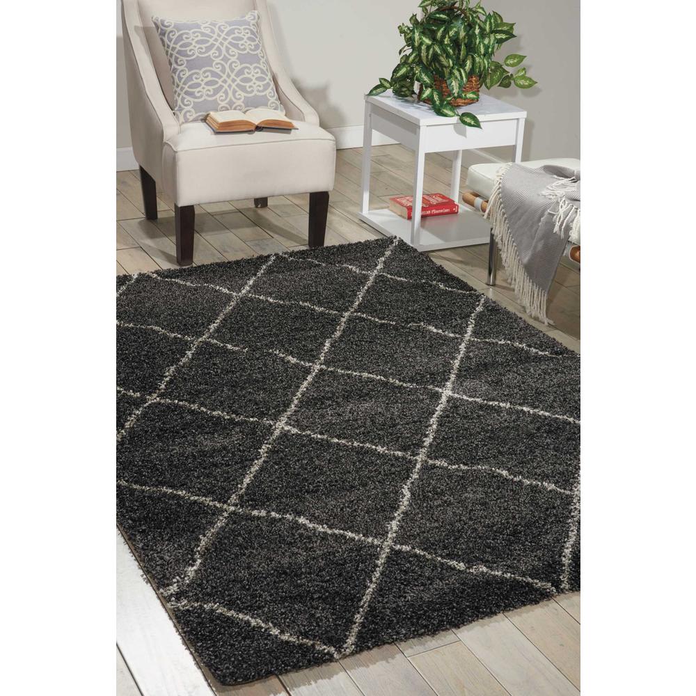 Brisbane Area Rug, Charcoal, 5' x 7'. Picture 2