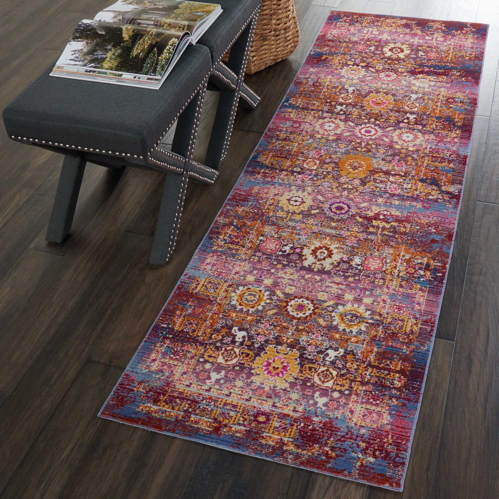 Vintage Runner Area Rug, 8' Runner. Picture 3