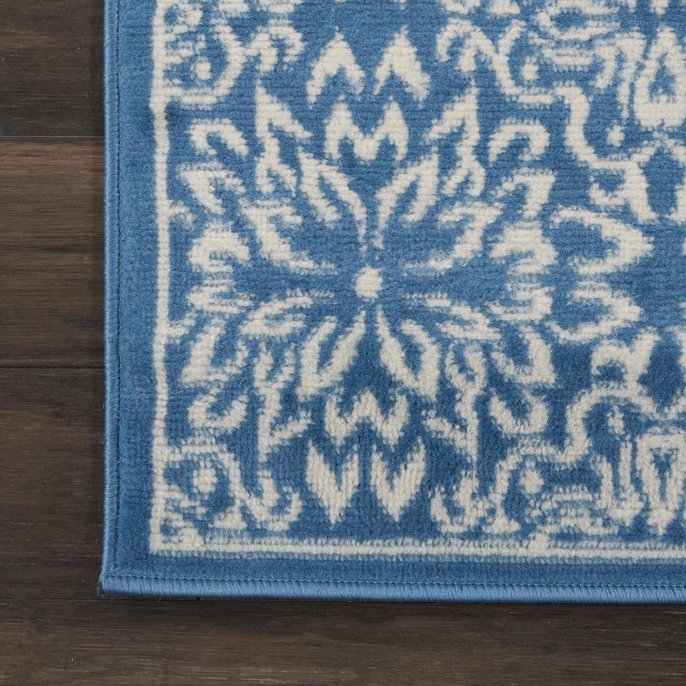 Jubilant Area Rug, Ivory/Blue, 2' x 4'. Picture 2