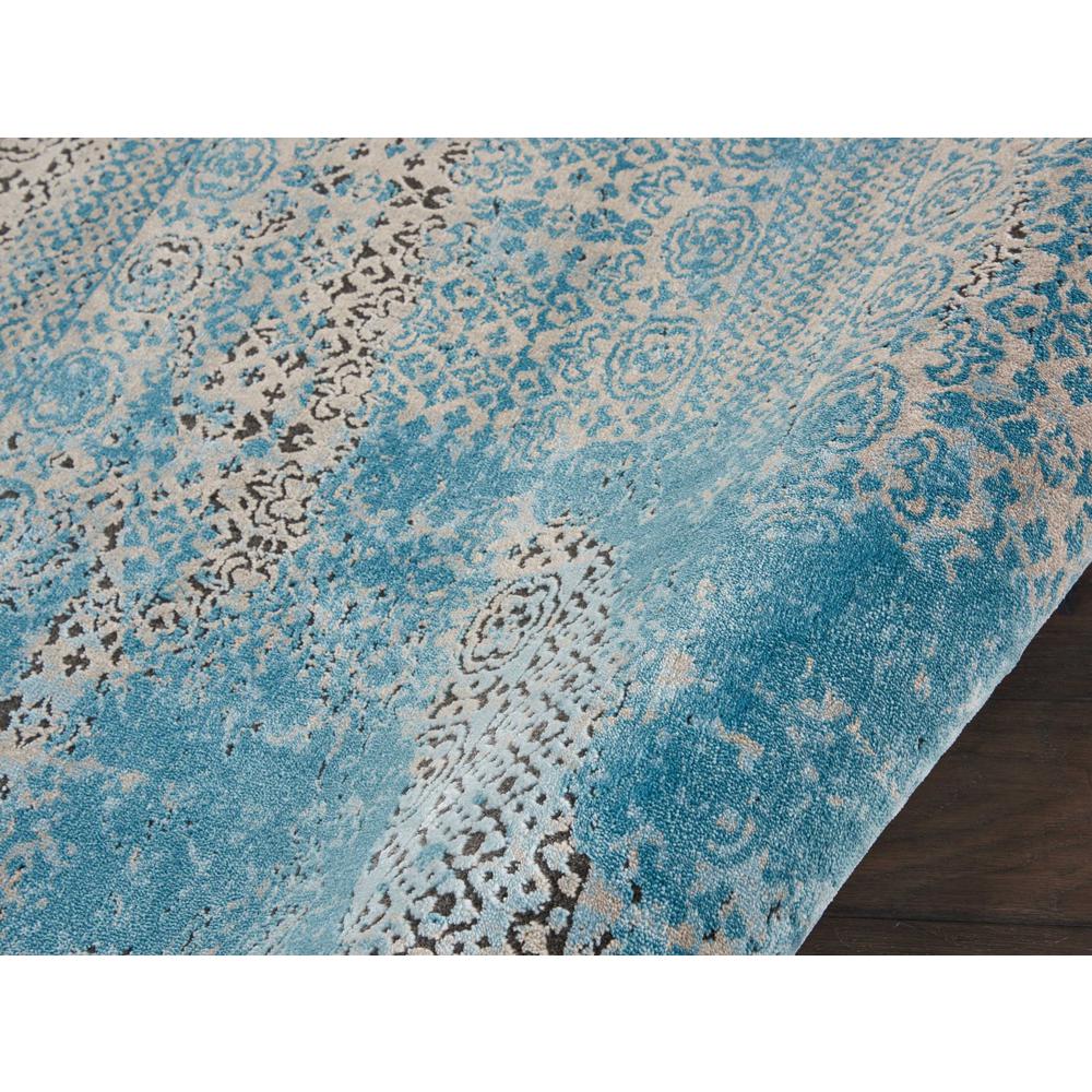 Karma Area Rug, Blue, 7'10" x ROUND. Picture 4