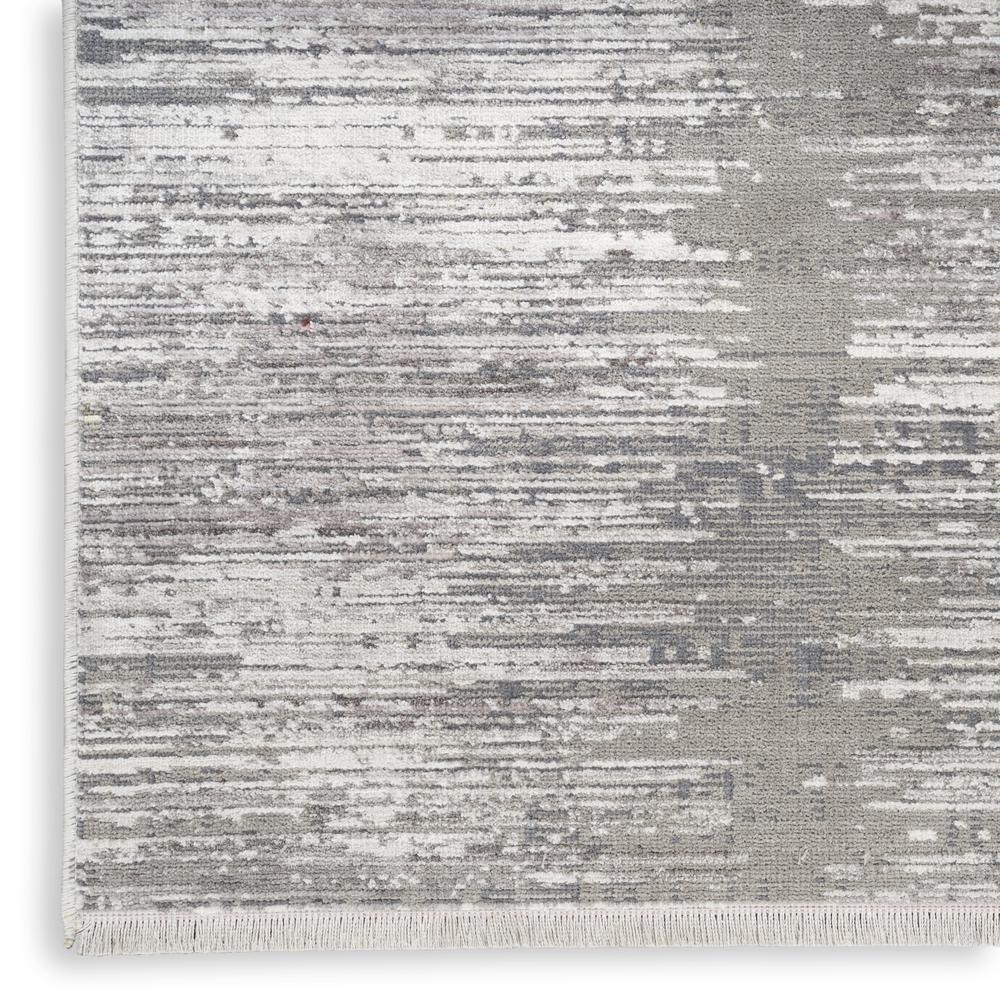 Nourison Abstract Hues Area Rug, Grey White 8' x 10'. Picture 5