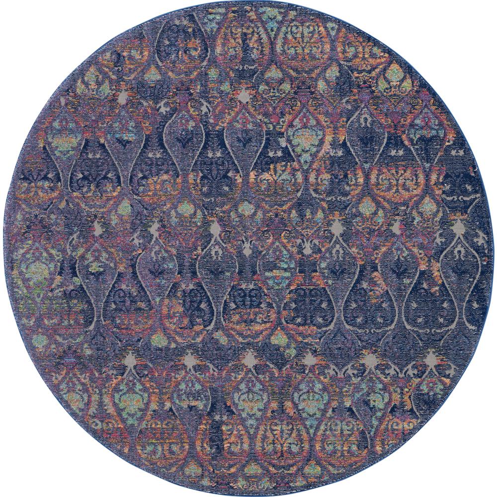 Bohemian Round Area Rug, 6' x Round. Picture 1