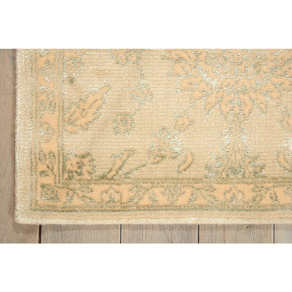 Luminance Area Rug, Cream/Mint, 2'3" x 8'. Picture 3