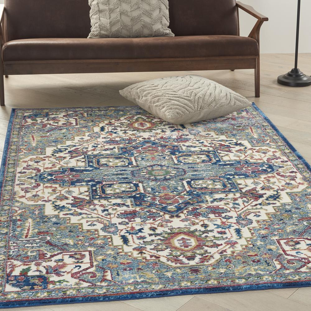 Bohemian Rectangle Area Rug, 5' x 8'. Picture 3