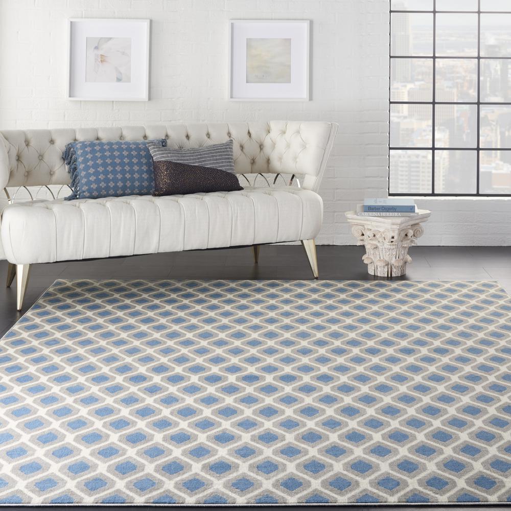 Grafix Area Rug, Blue, 7'10" x 9'10". Picture 2