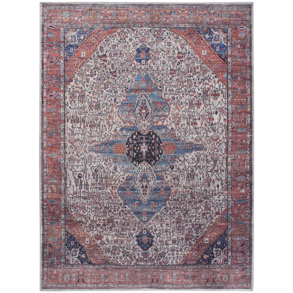 Vintage Rectangle Area Rug, 5' x 7'. Picture 1