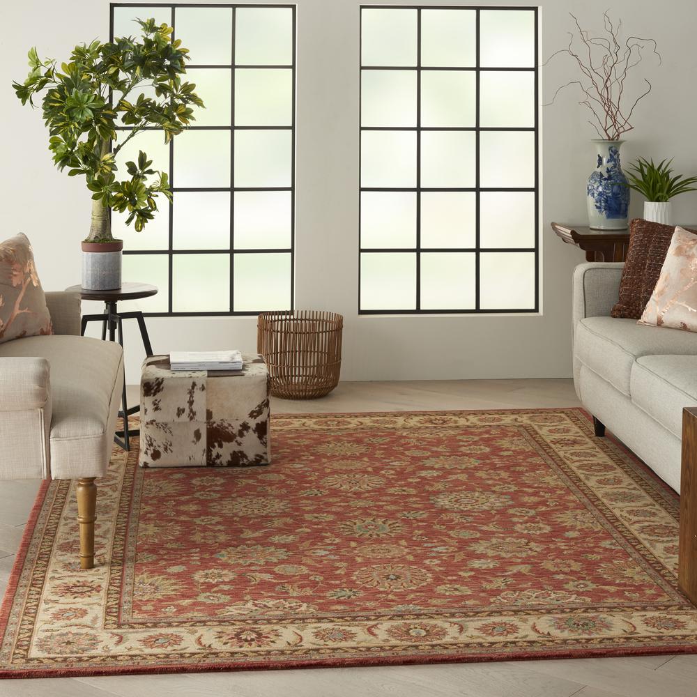 Rectangle Traditional Machine Made Area Rug. Picture 9