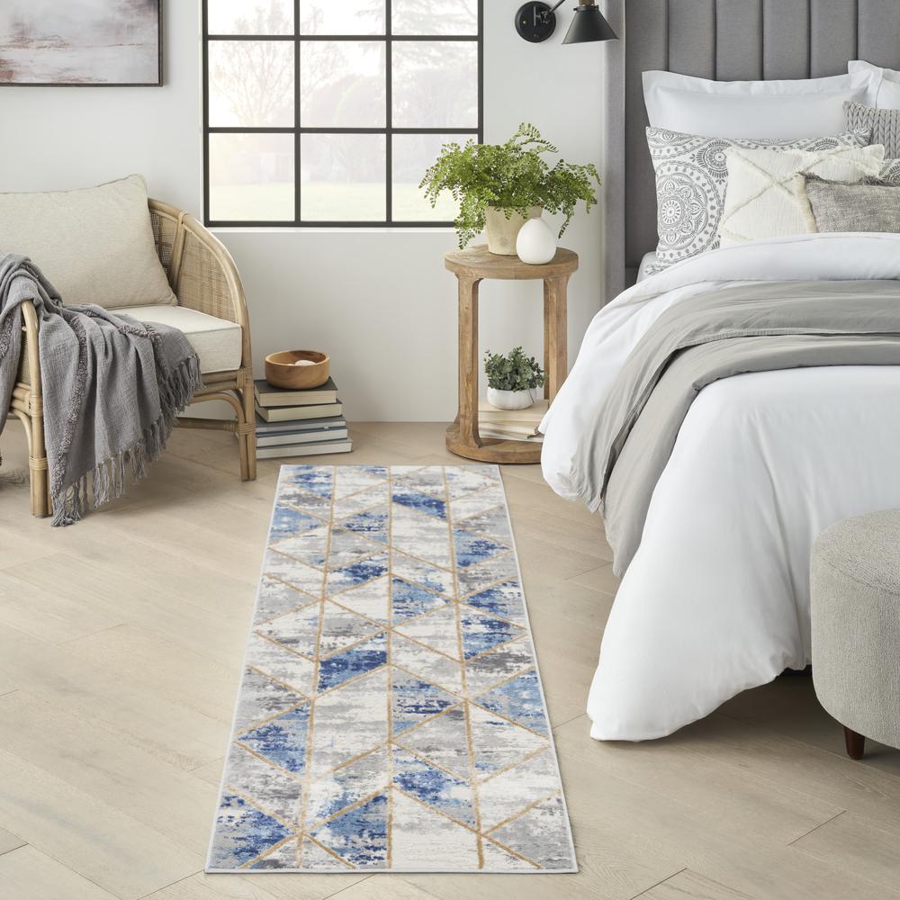 Modern Runner Area Rug, 8' Runner. Picture 3