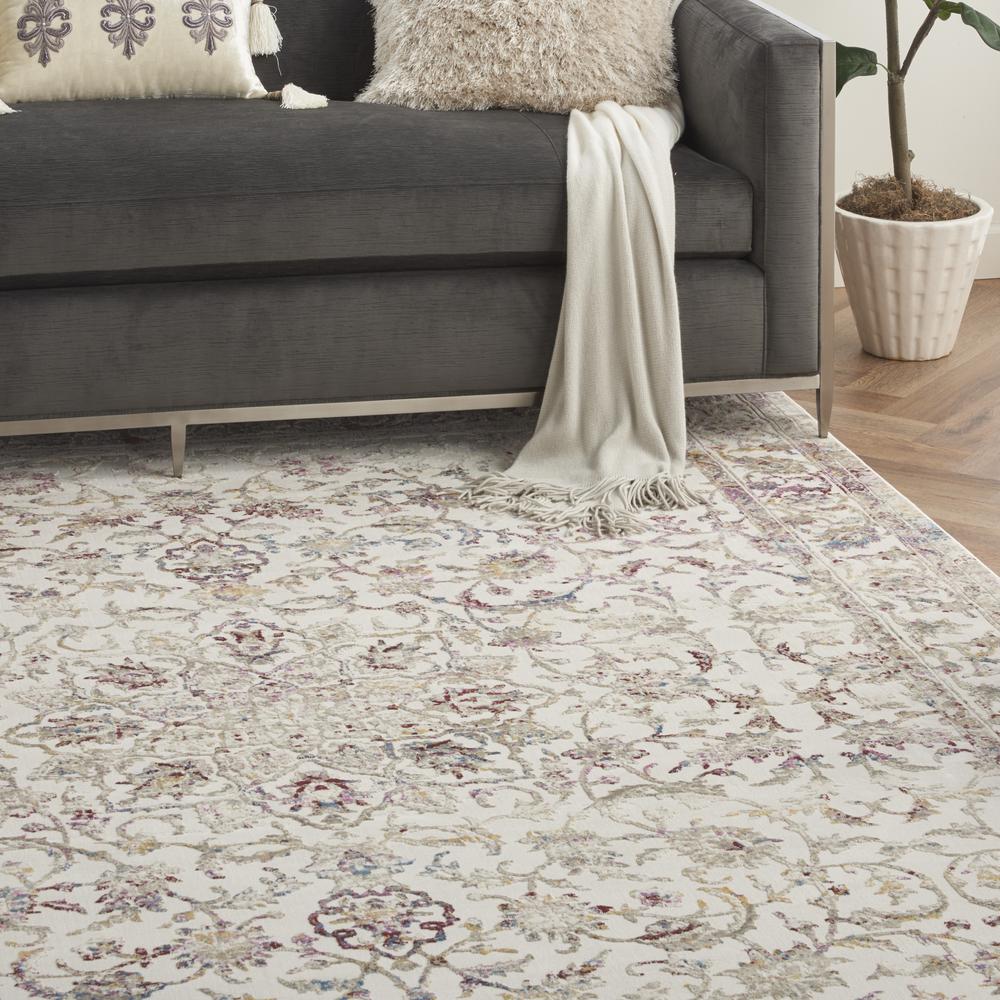 Vintage Vita Area Rug, Ivory/Multicolor, 7'10" x 9'10". Picture 5