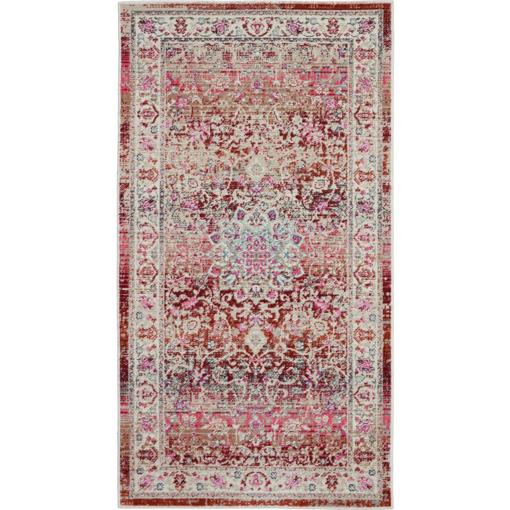 Vintage Rectangle Area Rug, 2' x 4'. Picture 1