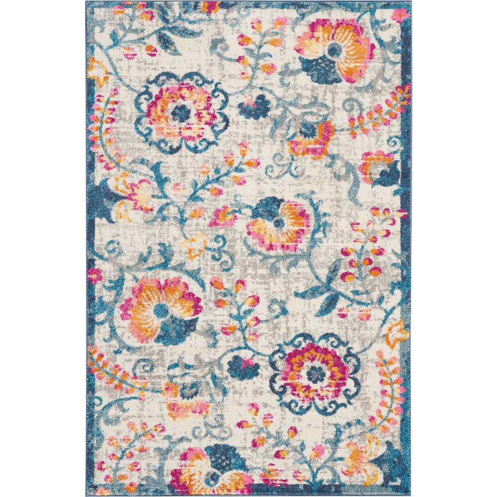Bohemian Rectangle Area Rug, 4' x 6'. Picture 1