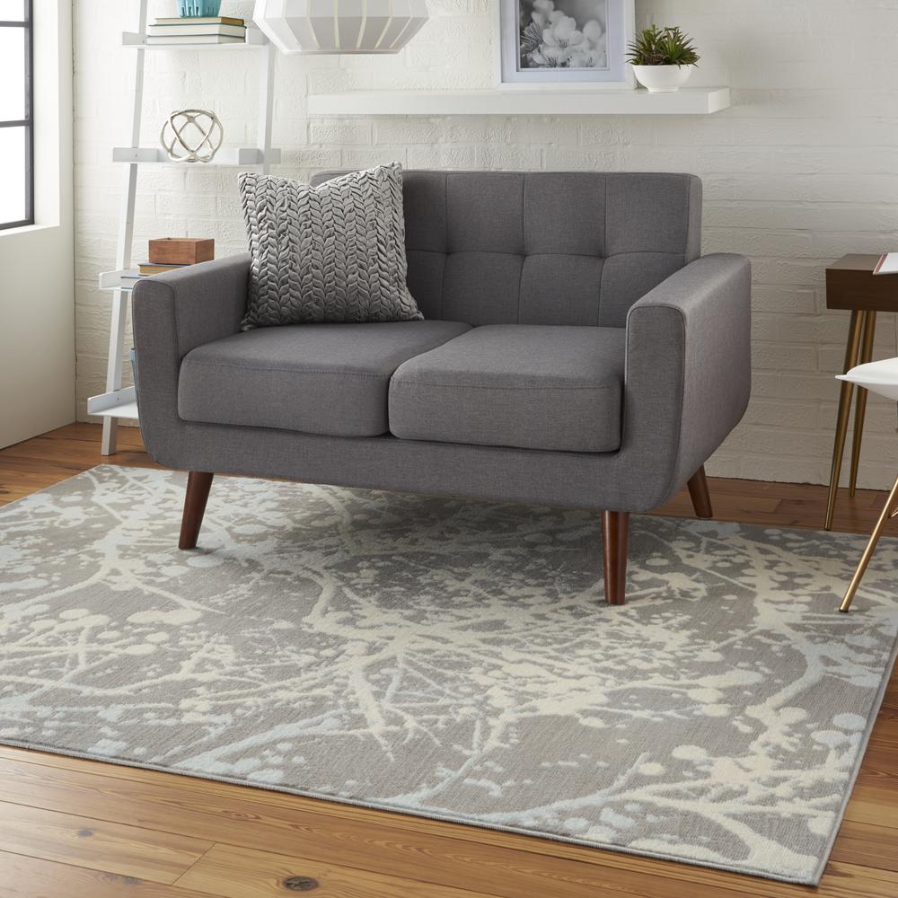 Jubilant Area Rug, Grey, 5'3" x 7'3". Picture 10