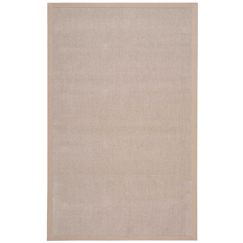 Sisal Soft Area Rug, Mushroom, 5' x 8'. Picture 1