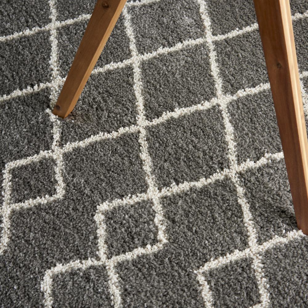 Nourison Home Geometric Shag Area Rug. Picture 8