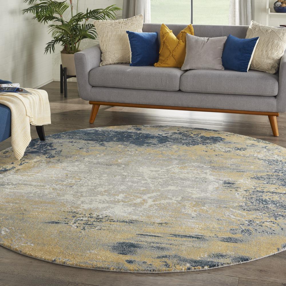 Modern Round Area Rug, 8' x Round. Picture 2