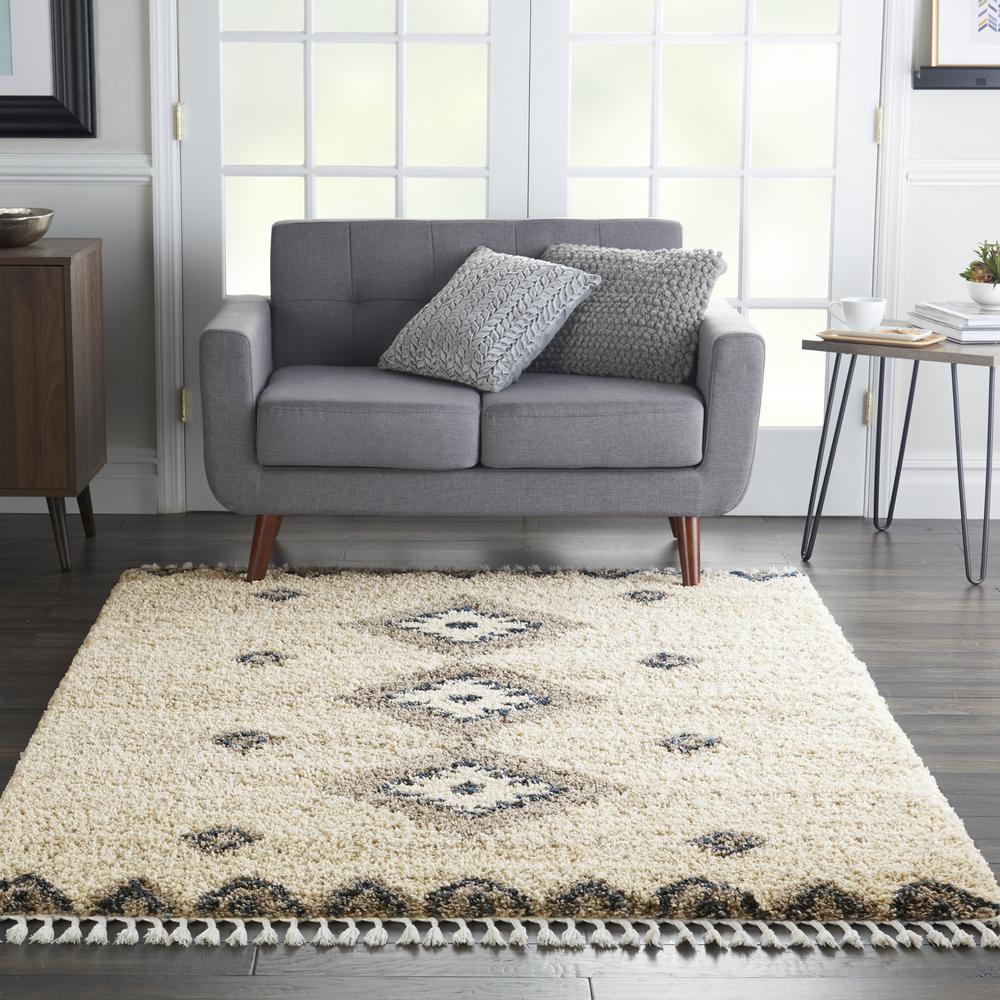 Nourison Home Scandinavian Shag Area Rug. Picture 3