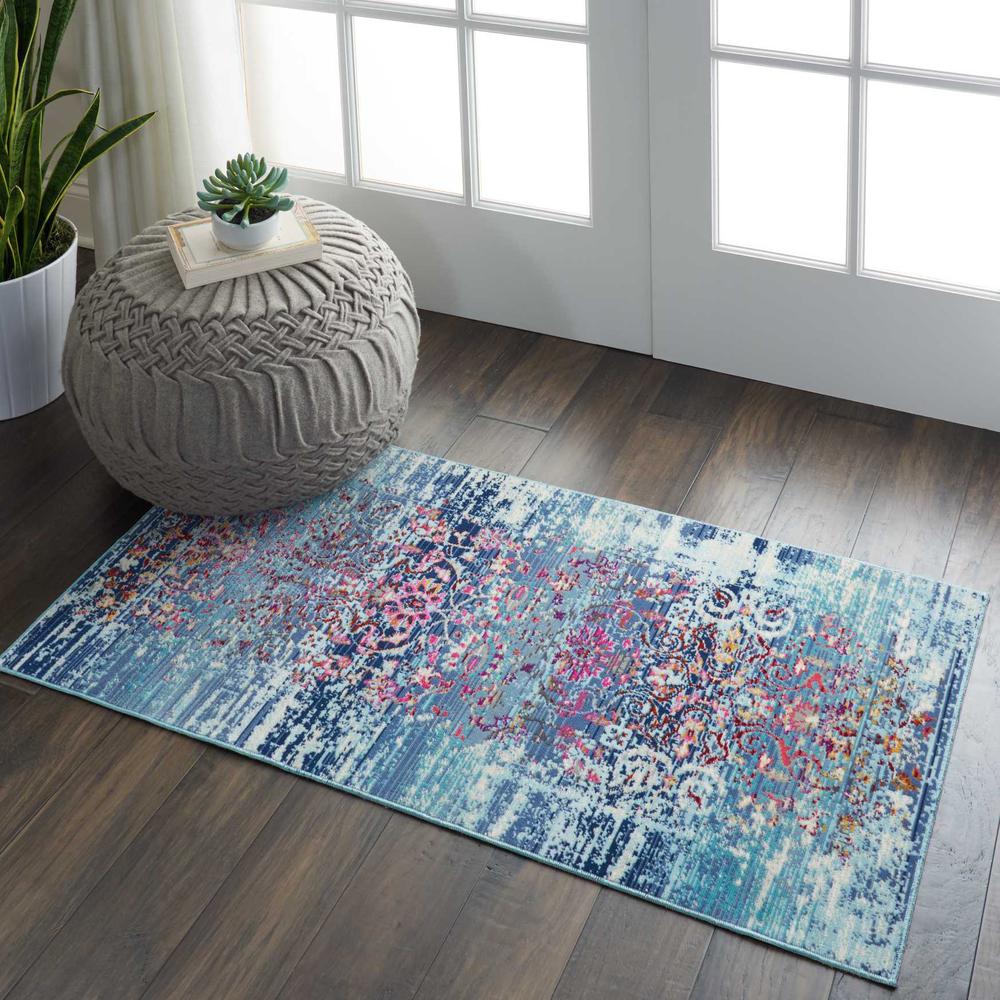 Vintage Rectangle Area Rug, 2' x 4'. Picture 2